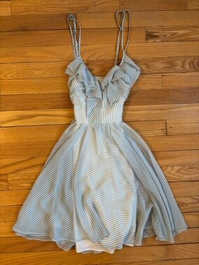 pinstripe guess dress